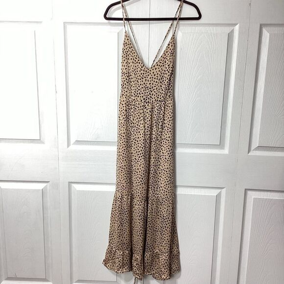 Cupshe Dresses & Skirts - Cupshe Summer Dress Strappy Back Flowy Animal Print Maxi Lined NWT M